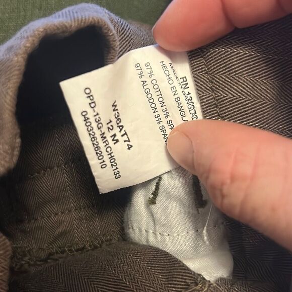 Riders by Lee Brown Herringbone Bootcut Dress Pants Career Casual Trousers - Picture 4 of 5